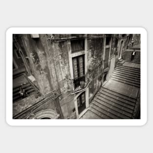 Staircases in Catania, Sicily Sticker